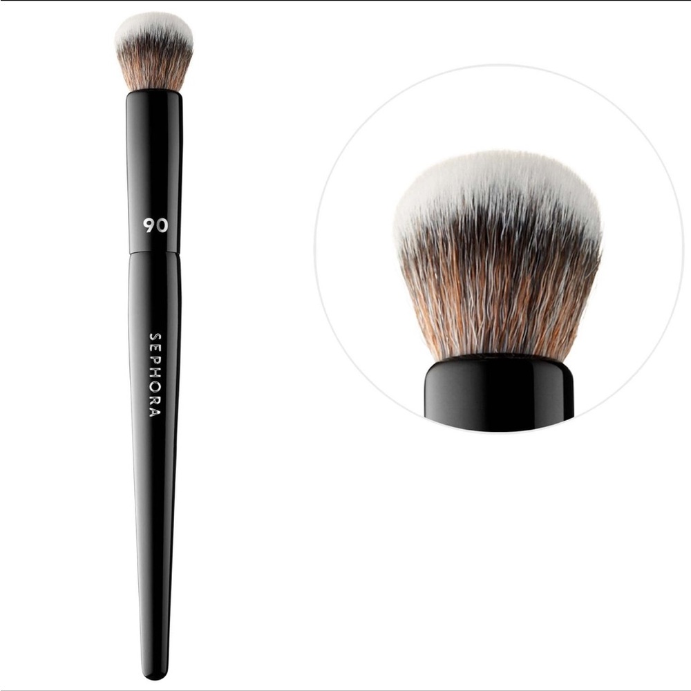 Sephora Pro MUA Synthetic Small Round Eyeshadow Concealer Makeup Brush #90